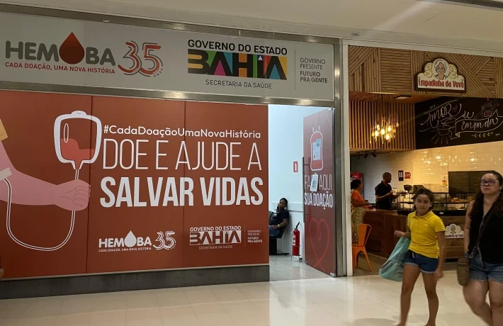 Loja do Hemoba permanece no Shopping Bela Vista até abril