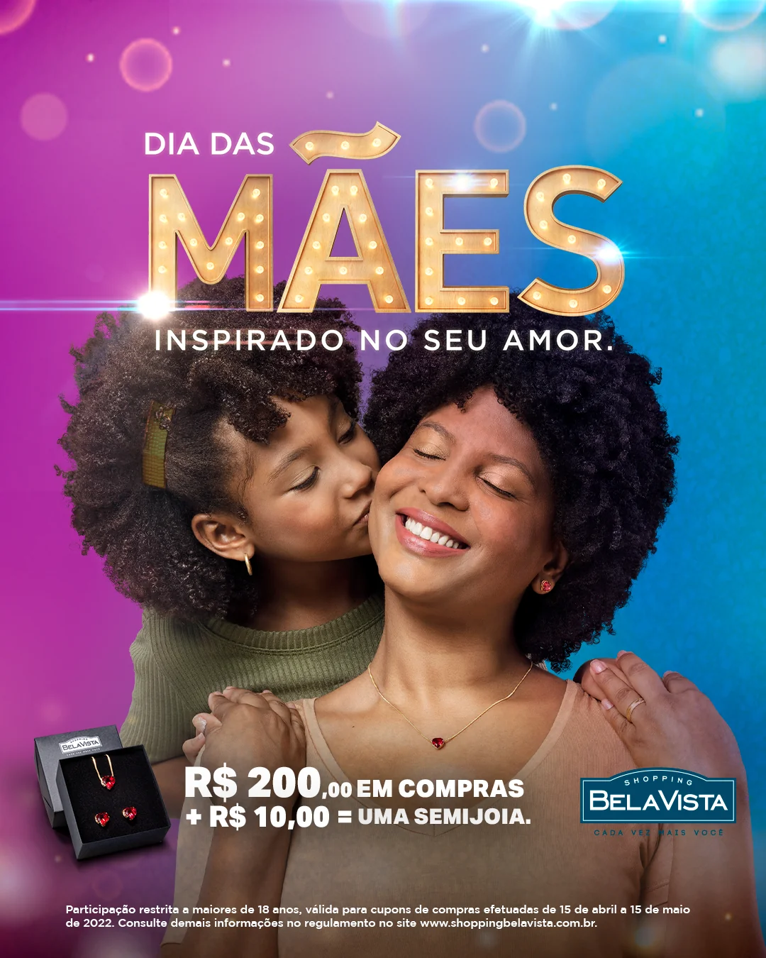 Dia das Mães no Shopping Bela Vista é uma inspiração de amor