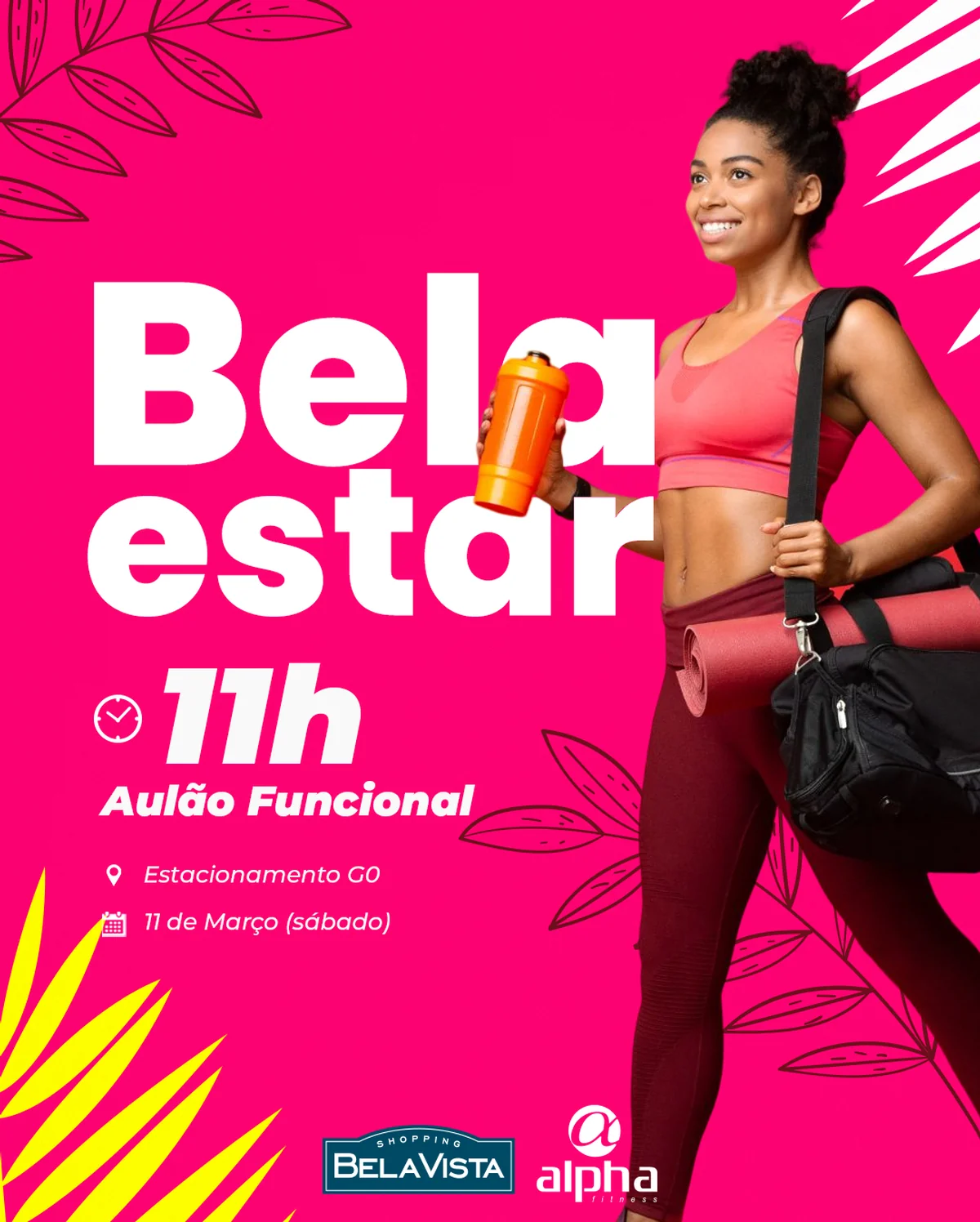 Shopping Bela Vista realiza aulão gratuito de funcional neste sábado (11/03)