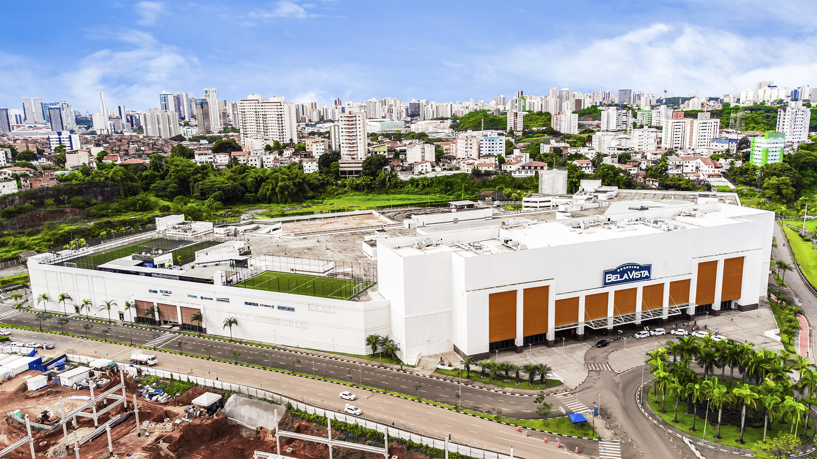 Foto a&eacute;rea do Shopping Bela Vista